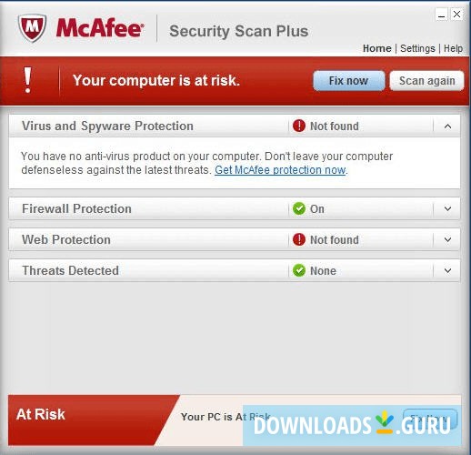 download mcafee for windows 10