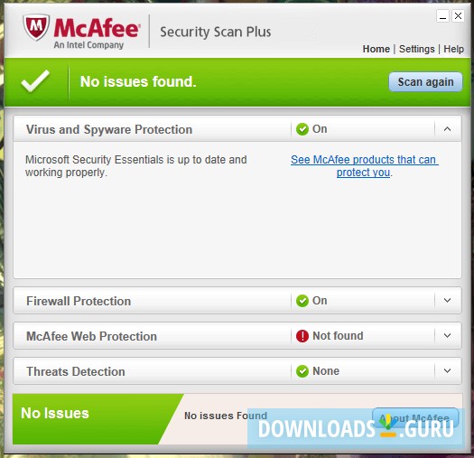 McAfee Security Scan Plus