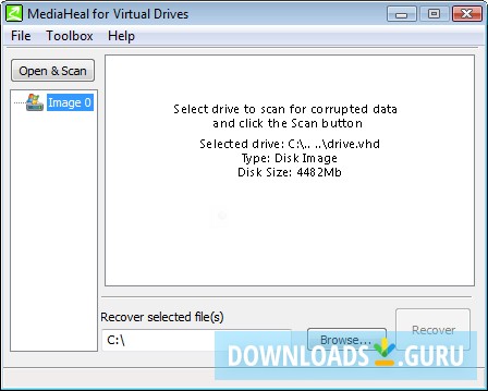 MediaHeal for Virtual Drives