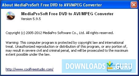 MediaProSoft Free DVD to AVI MPEG Converter
