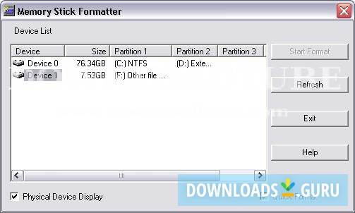 Memory Stick Formatter
