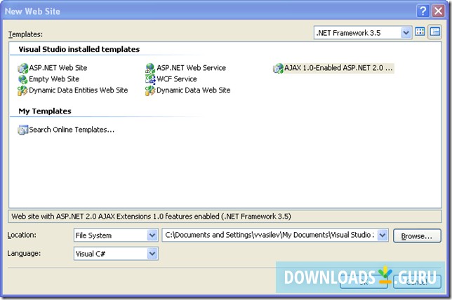 Microsoft ASP.NET AJAX Templates for Visual Studio 2008