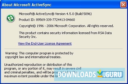 microsoft activesync 4.5 for windows 7 free download