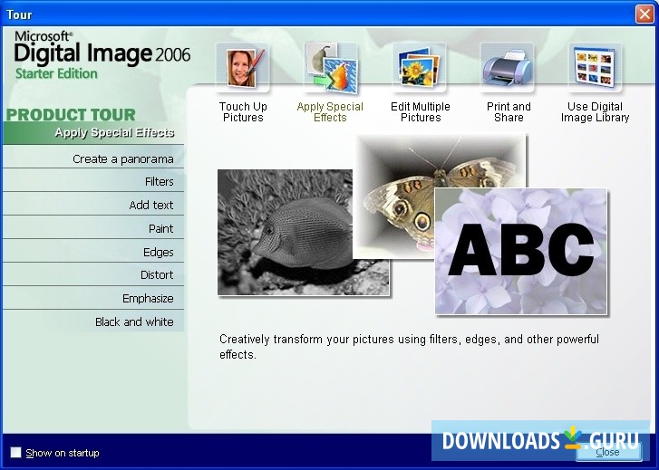 Apply special effects