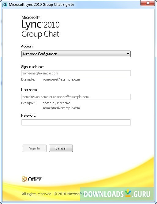 Microsoft Lync 2010 Group Chat