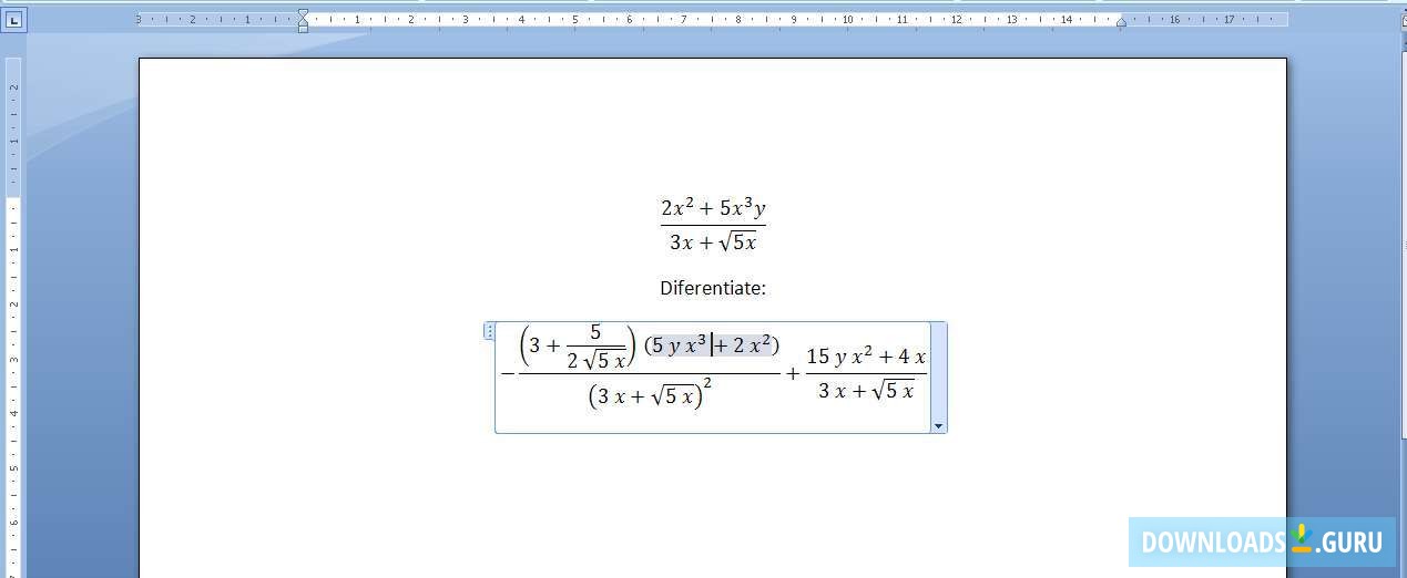 Microsoft Math Add-in for Word