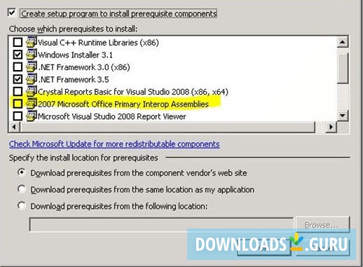 Microsoft Office 2003 Primary Interop Assemblies