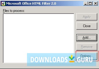 Microsoft Office HTML Filter