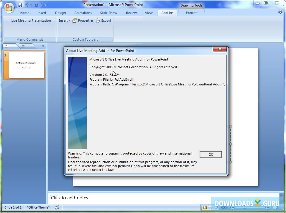 microsoft office live meeting plugin