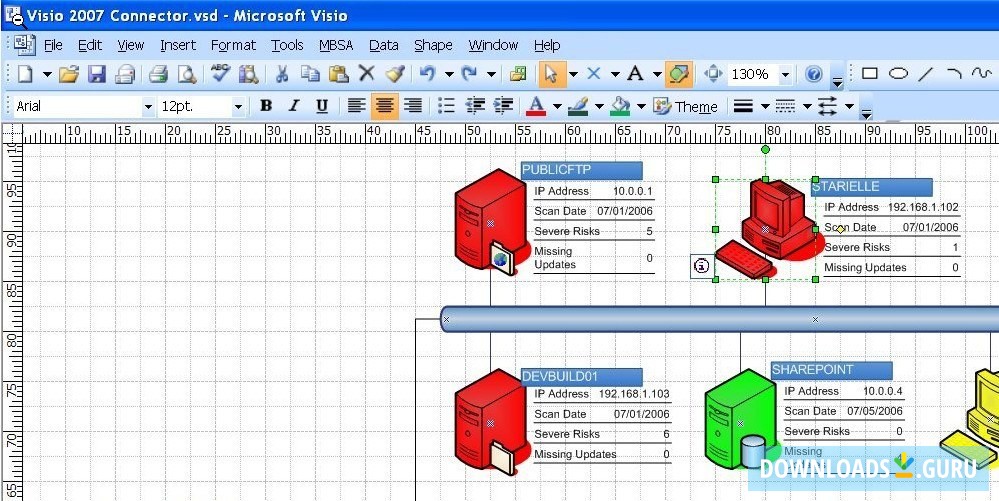 Microsoft® Office Visio® 2007 Connector for MBSA