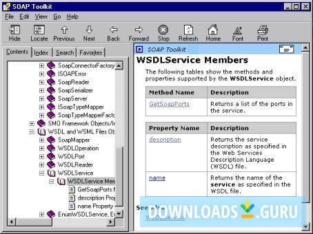 SOAP Toolkit contents