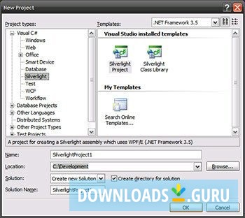 Microsoft Silverlight Tools for Visual Studio 2008