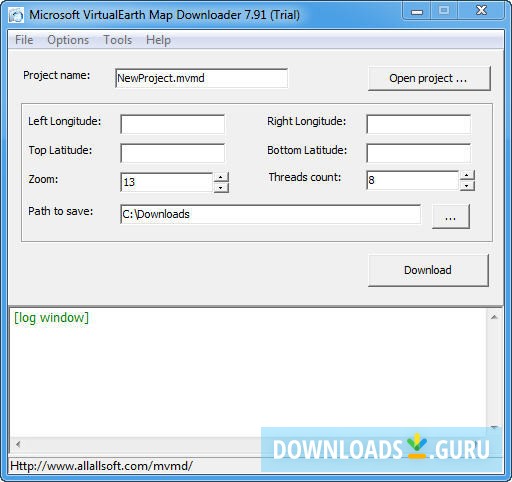 Microsoft VirtualEarth Map Downloader