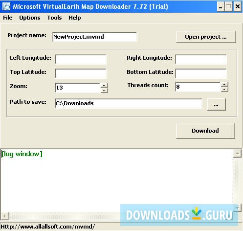 Microsoft VirtualEarth Map Downloader