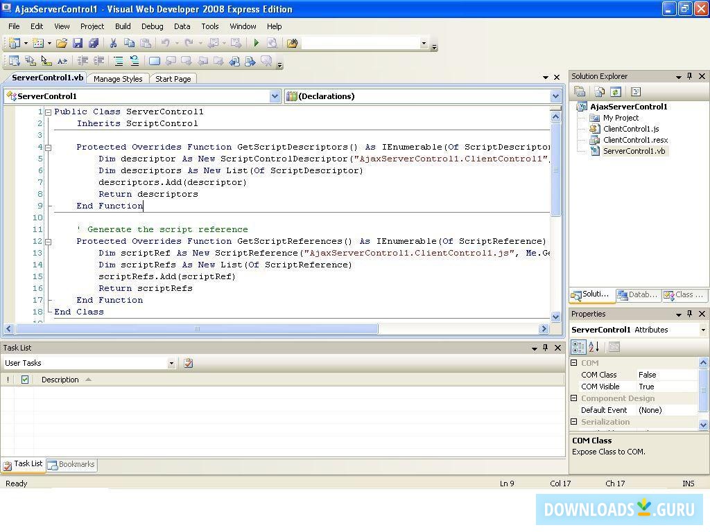 Download Microsoft Visual Web Developer 2008 Express Edition for ...