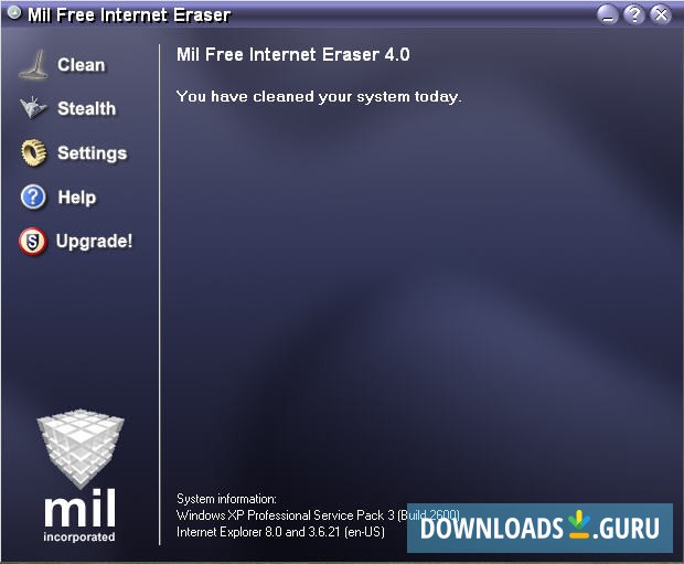 Mil Free Internet Eraser