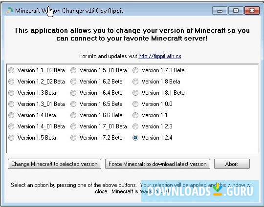 Minecraft Version Changer