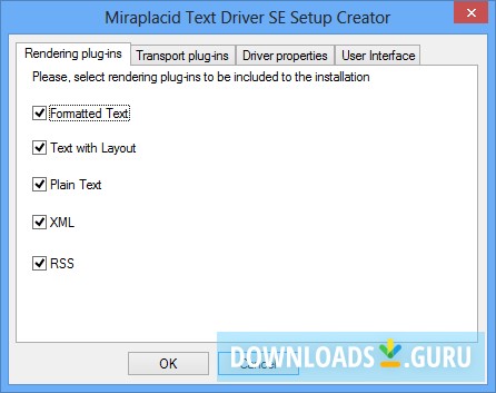 Miraplacid Text Driver SDK