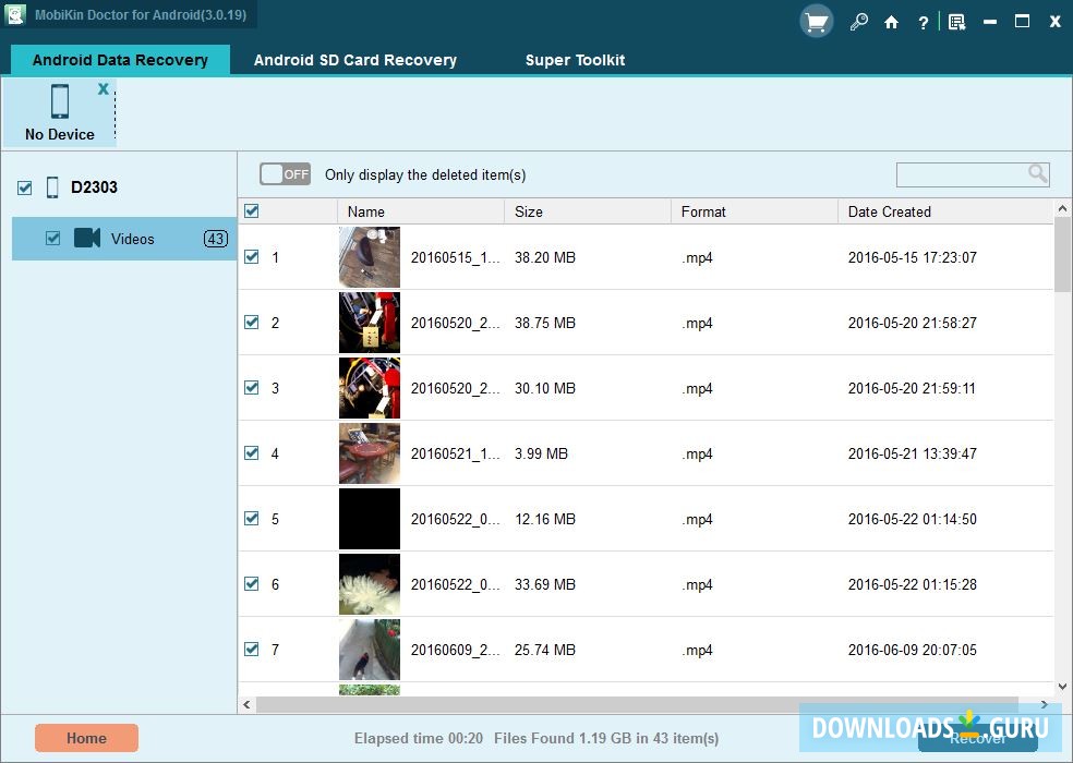 Checking Found Video Files