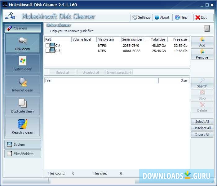 Moleskinsoft Disk Cleaner