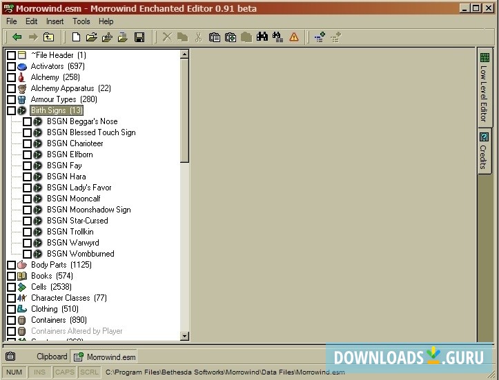 Morrowind Enchanted Editor