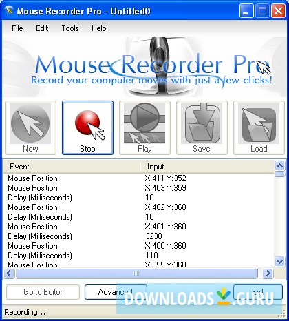 windows 8 mouse recorder