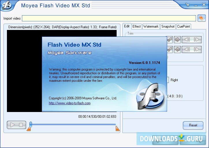 Moyea Flash Video MX Std