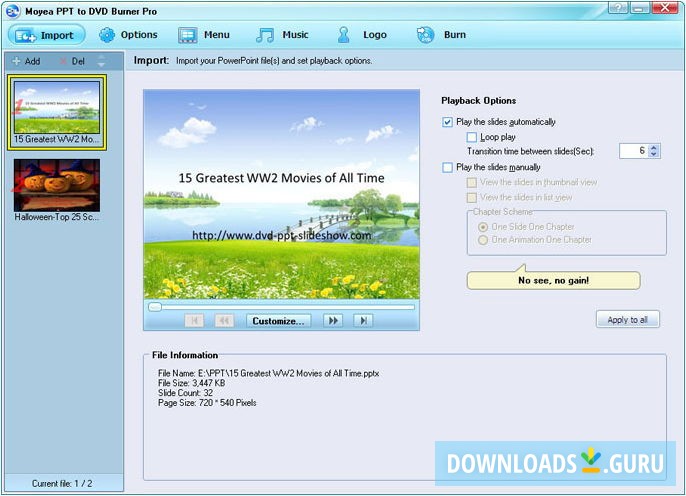 Moyea PPT to DVD Burner Pro
