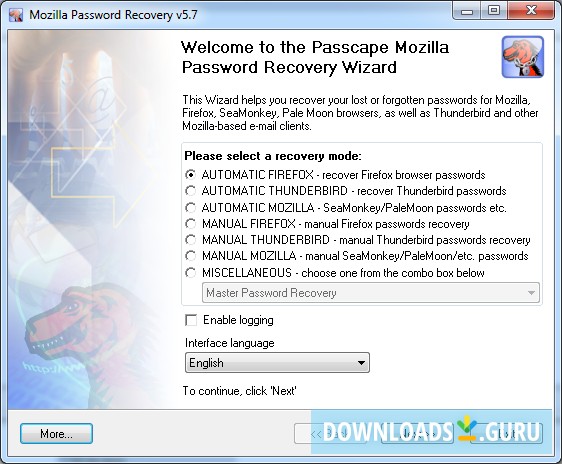 Mozilla Password Recovery