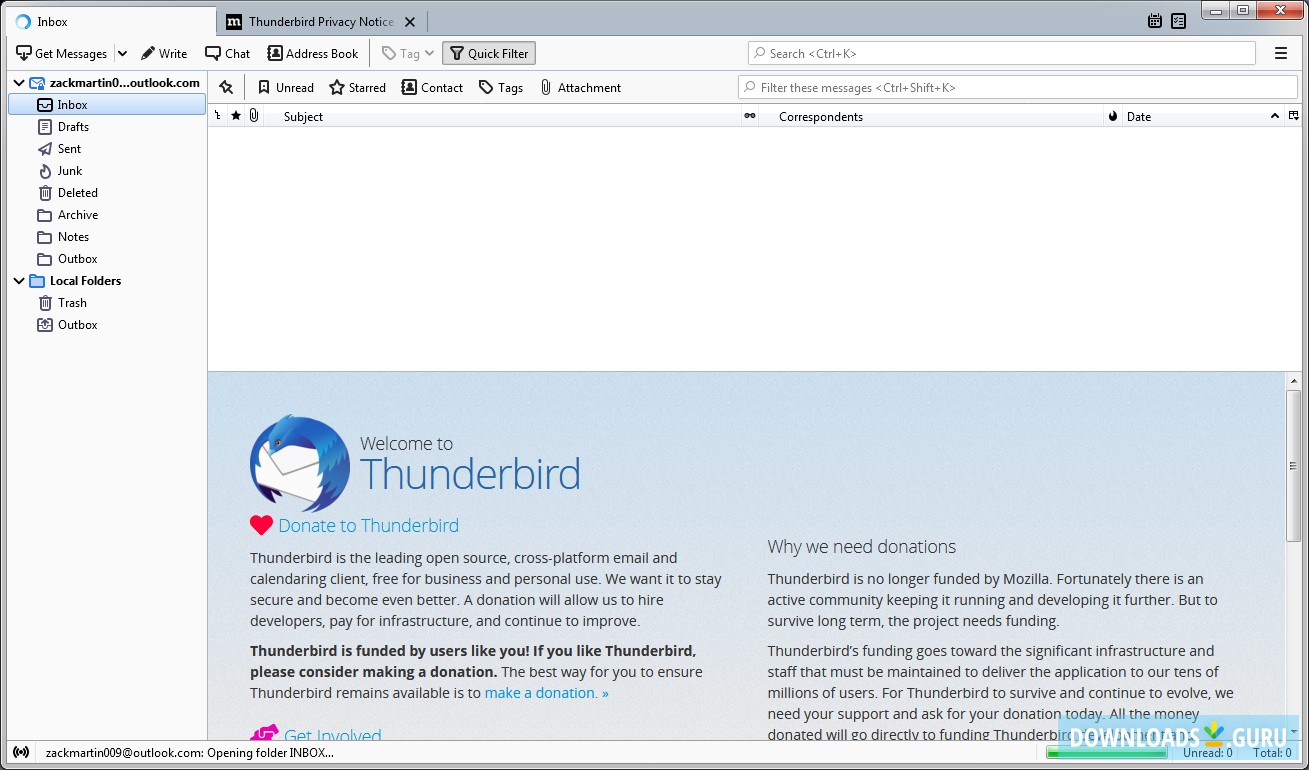 download the new version Mozilla Thunderbird 115.6.0