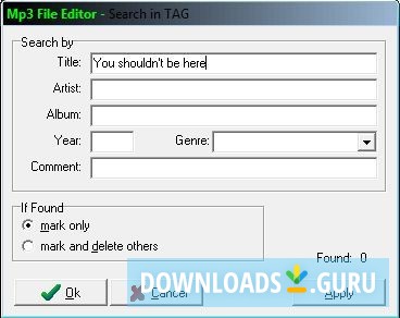Mp3 File Editor