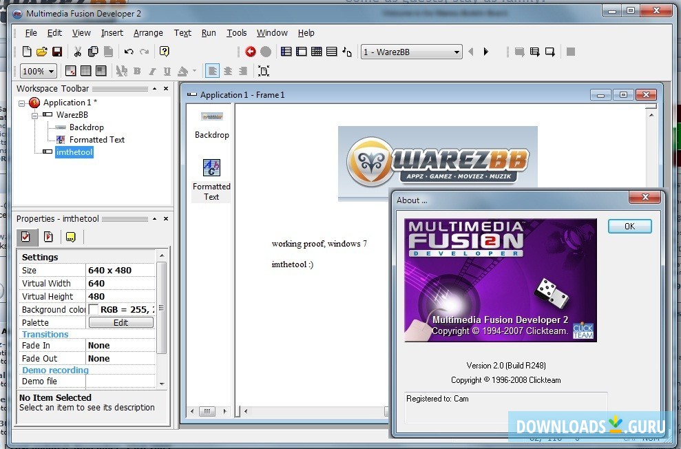 Multimedia Fusion 2 Developer