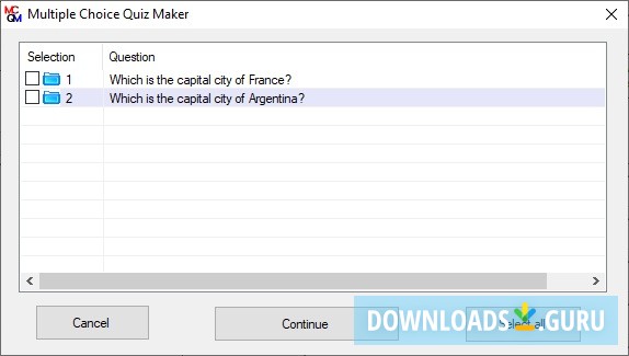 Multiple Choice Quiz Maker