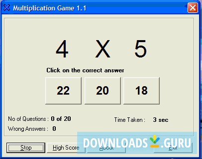 Multiplication Game