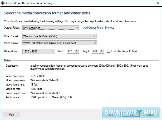 Converting Video Recording