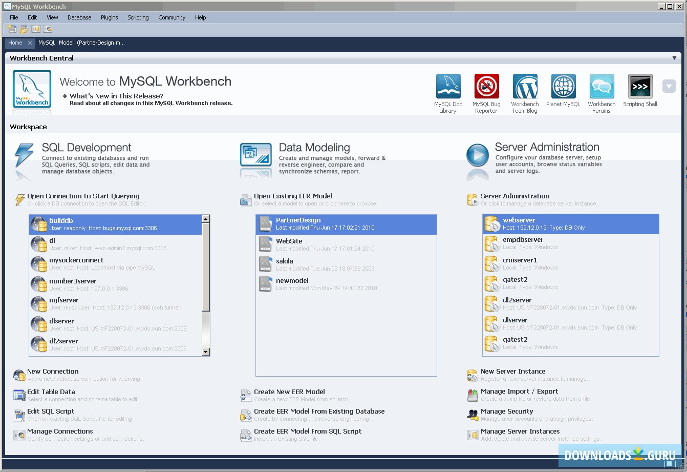 mysql workbench download 5.7