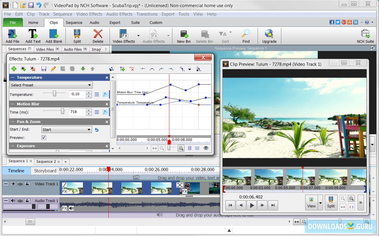 NCH VideoPad Video Editor