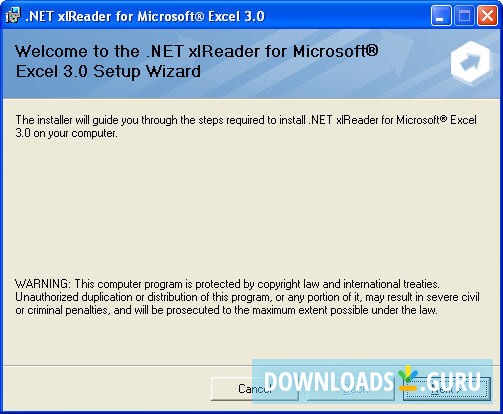 .NET xlReader for Microsoft® Excel
