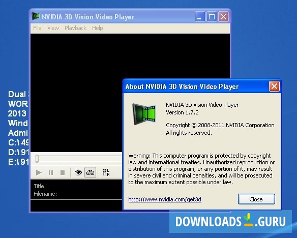 NVIDIA 3D Vision Video Player