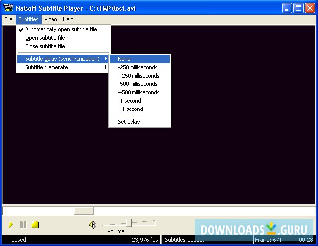 Nalsoft Subtitle Player
