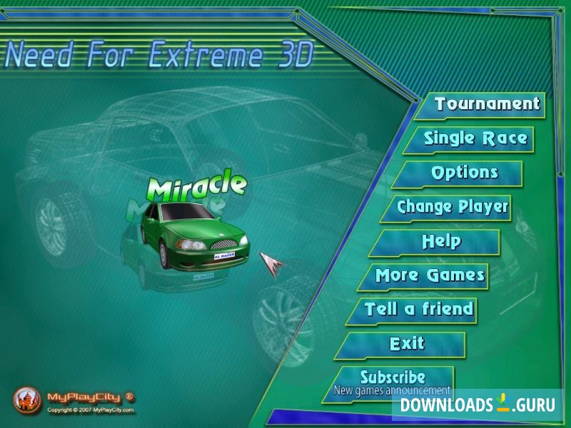Main Menu
