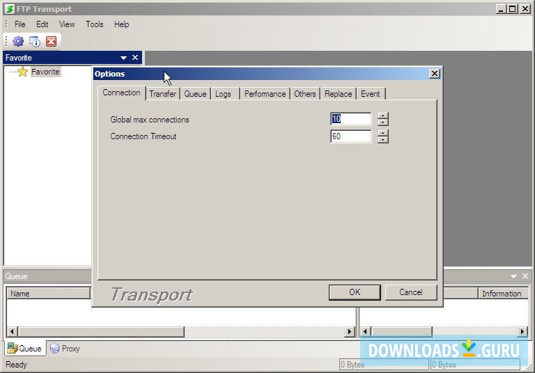 FTP transport options