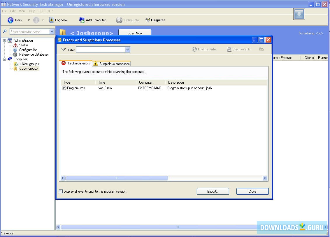 Logbook Window