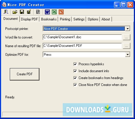 latest version of pdf creator free download