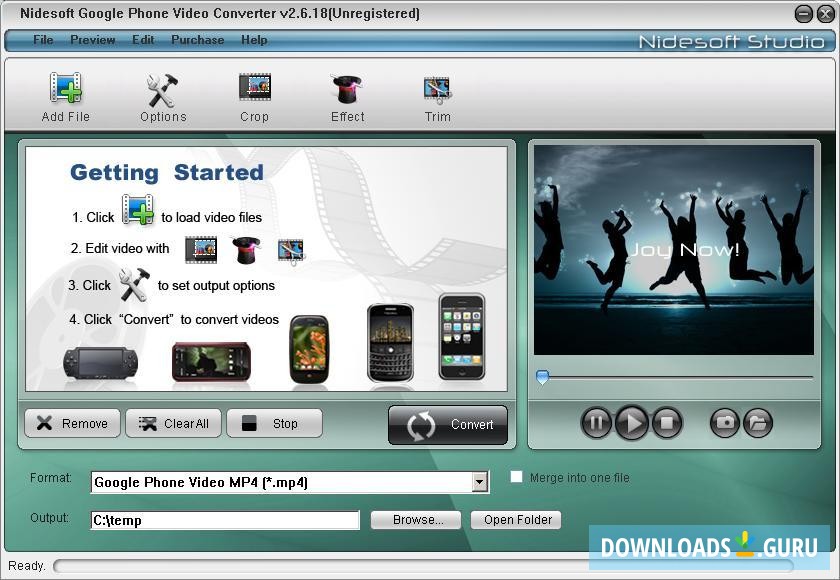 Nidesoft DVD to Google Phone Converter