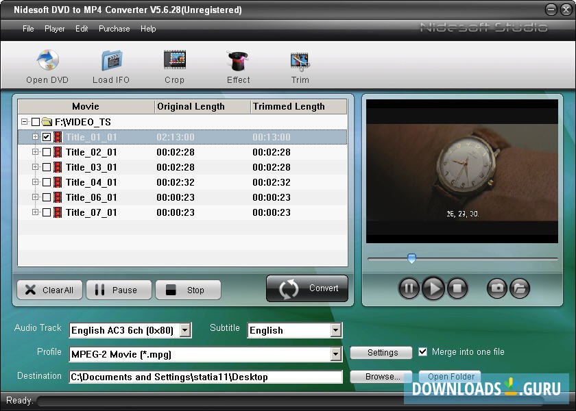 Nidesoft DVD to MP4 Converter