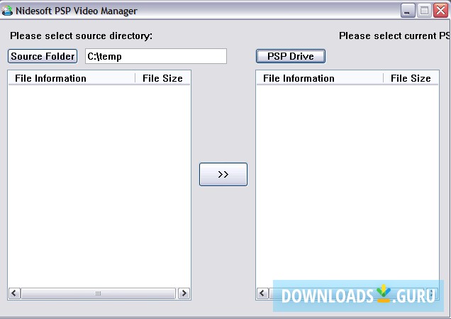 PSP video manager