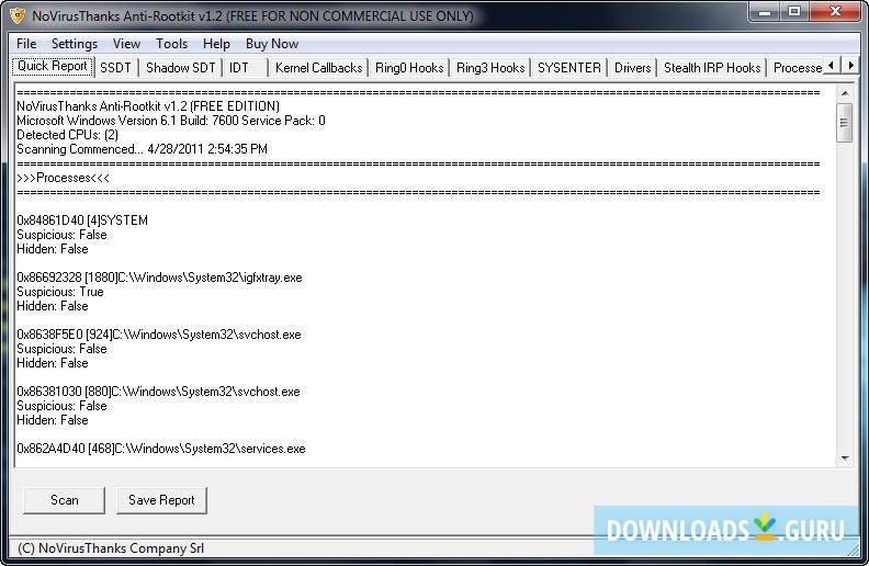 NoVirusThanks Anti-Rootkit Free