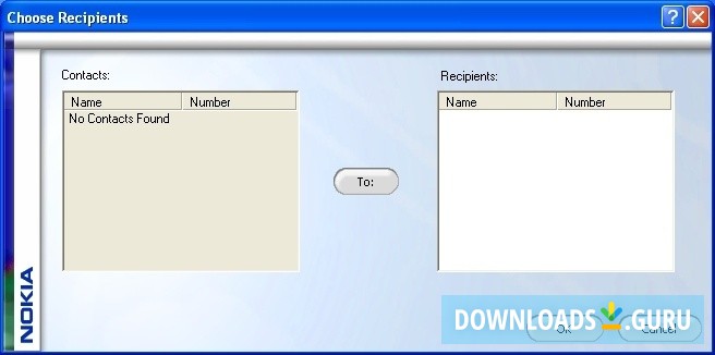 Choose recipients