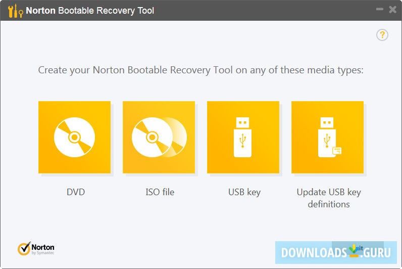 Norton Bootable Recovery Tool Wizard
